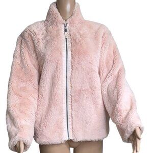 Patagonia Women’s Furry Fleece Jacket XXL (Jr) Pink Blush Full Zip